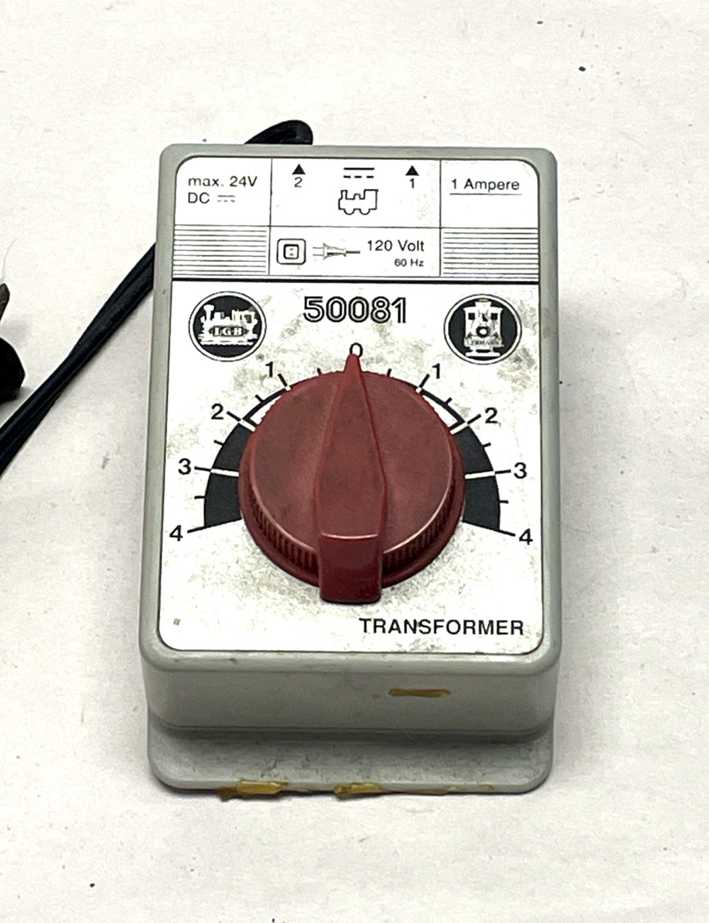 Vintage LGB 50081 Train Transformer 120V 24V DC 1 Amp Model Railroad Controller